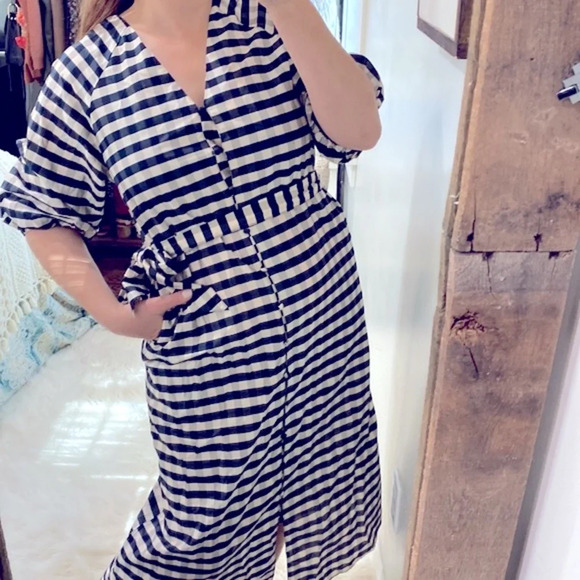 H&M checkered maxi dress size xsmall - Picture 5 of 11